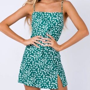 Princess Polly Jade Basin Mini Dress in green